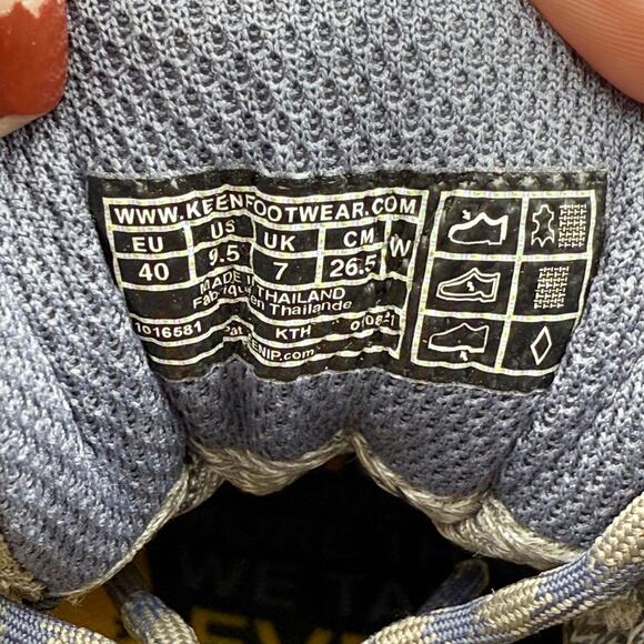 Keen Womens Targhee ll Mid Hiking Boot US 9.5 Brown Blue Waterproof Leather NWOB - Picture 12 of 12